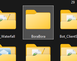 Creating BoraBora folder